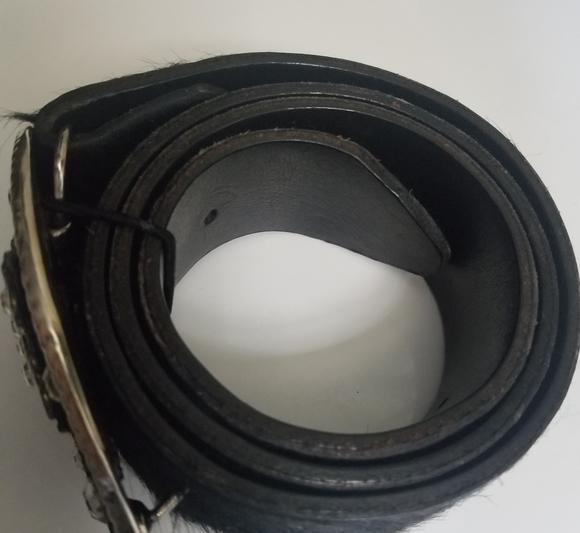 Michelle Monroe Western Cowhide Belt Sz 34 - Picture 5 of 9
